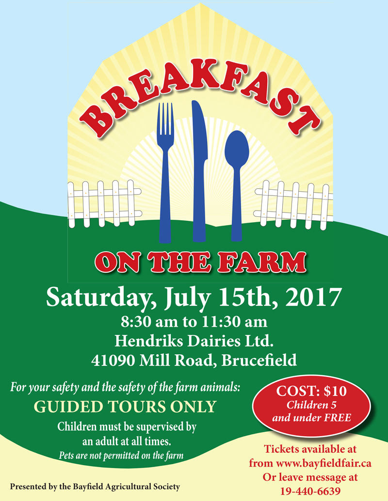 Breakfast on The Farm Bayfield Fair